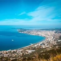 Vlorë, Albania shot from Kanina